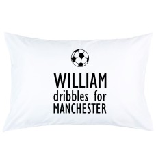 Personalized Football with custom text and name printed pillowcase covers